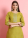 Picture of Cotton & Silk Olive Readymade Salwar Kameez