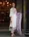 Picture of Fine Chiffon White Readymade Salwar Kameez