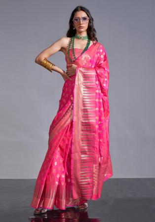 Picture of Comely Silk Deep Pink Saree