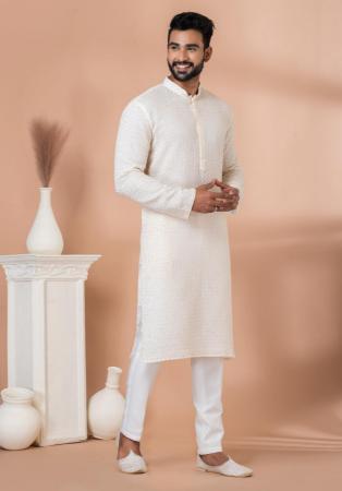 Picture of Superb Georgette White Kurtas