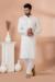 Picture of Grand Georgette White Kurtas