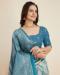 Picture of Alluring Silk Steel Blue Saree