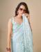 Picture of Statuesque Georgette Light Steel Blue Saree