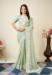 Picture of Classy Georgette Off White Saree