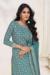 Picture of Chiffon Cadet Blue Straight Cut Salwar Kameez