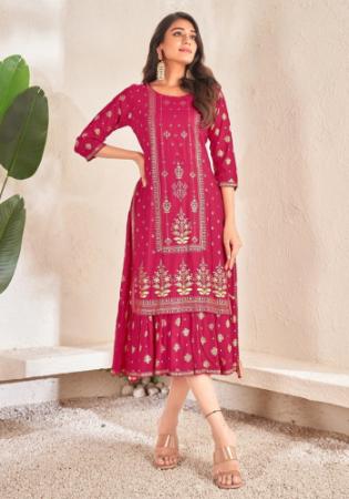 Picture of Taking Cotton Light Coral Kurtis & Tunic