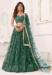 Picture of Elegant Net Dark Green Lehenga Choli