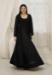 Picture of Good Looking Rayon Black Readymade Gown