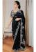 Picture of Splendid Georgette & Silk Black Saree