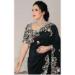 Picture of Splendid Georgette & Silk Black Saree