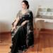 Picture of Splendid Georgette & Silk Black Saree