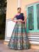 Picture of Alluring Georgette & Silk Navy Blue Lehenga Choli