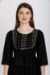 Picture of Graceful Georgette Black Readymade Salwar Kameez