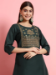 Picture of Classy Silk Sea Green Readymade Salwar Kameez