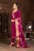 Picture of Shapely Organza Dark Red Straight Cut Salwar Kameez