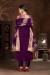 Picture of Admirable Organza Purple Straight Cut Salwar Kameez