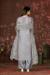 Picture of Splendid Organza Dim Gray Straight Cut Salwar Kameez