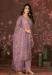 Picture of Charming Cotton Plum Straight Cut Salwar Kameez