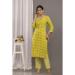 Picture of Rayon & Cotton Dark Golden Rod Readymade Salwar Kameez