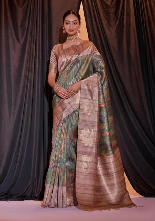 Picture of Sightly Silk Rosy Brown Saree