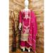 Picture of Chiffon Medium Violet Red Straight Cut Salwar Kameez