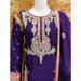 Picture of Chiffon Midnight Blue Straight Cut Salwar Kameez