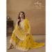 Picture of Georgette Golden Rod Straight Cut Salwar Kameez