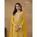 Picture of Georgette Golden Rod Straight Cut Salwar Kameez