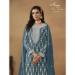 Picture of Georgette Midnight Blue Straight Cut Salwar Kameez