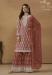 Picture of Nice Georgette Brown Straight Cut Salwar Kameez