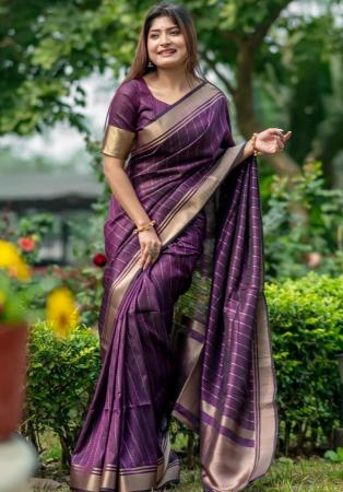 Picture of Enticing Silk Purple Saree