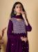 Picture of Well Formed Georgette Purple Readymade Salwar Kameez