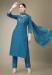 Picture of Exquisite Cotton Steel Blue Readymade Salwar Kameez