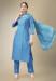 Picture of Shapely Cotton Steel Blue Readymade Salwar Kameez