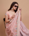 Picture of Beautiful Silk & Organza Rosy Brown Saree