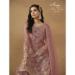 Picture of Ravishing Net Rosy Brown Straight Cut Salwar Kameez