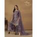 Picture of Graceful Net Dim Gray Straight Cut Salwar Kameez