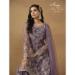 Picture of Graceful Net Dim Gray Straight Cut Salwar Kameez