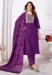 Picture of Well Formed Silk Purple Readymade Salwar Kameez