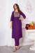 Picture of Well Formed Silk Purple Readymade Salwar Kameez