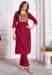 Picture of Good Looking Silk Fire Brick Readymade Salwar Kameez