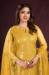 Picture of Amazing Net Golden Rod Straight Cut Salwar Kameez