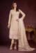 Picture of Appealing Net Beige Straight Cut Salwar Kameez