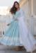 Picture of Sightly Silk Cadet Blue Readymade Salwar Kameez