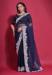 Picture of Magnificent Georgette Midnight Blue Saree