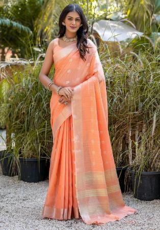 Picture of Delightful Silk Burly Wood Saree