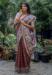 Picture of Graceful Silk Dark Olive Green Saree