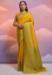 Picture of Marvelous Silk Dark Golden Rod Saree