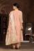 Picture of Beautiful Organza Tan Straight Cut Salwar Kameez