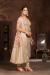 Picture of Beautiful Organza Tan Straight Cut Salwar Kameez